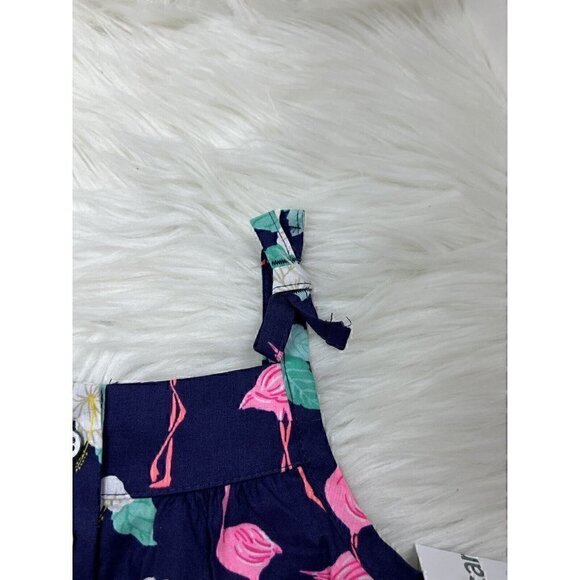 NEW Carter's Girl's Size 2T Tank Sleeveless Top Flamingos Floral - Picture 4 of 10